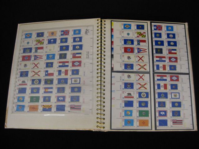 Album of U.S. Stamps mint flag