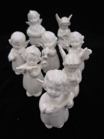 8 Goebel Angel Band Figurines white