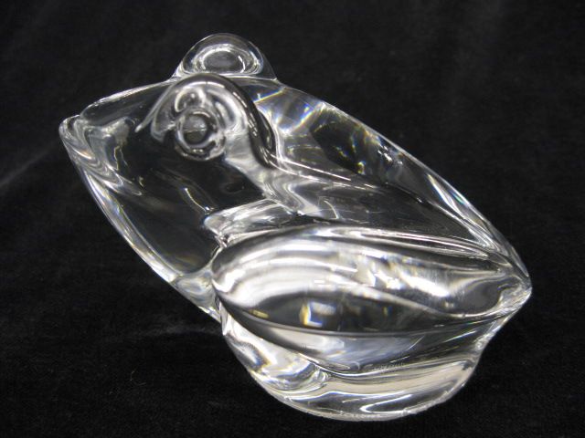 Daum French Crystal Figural Paperweightof