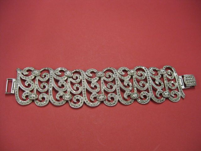 Sterling Silver Marcasite Bracelet 14a099