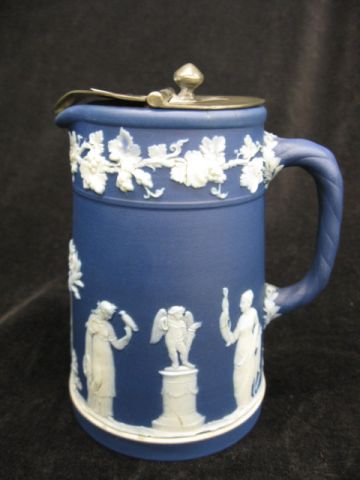 Wedgwood Dark Blue Jasperware Syrup