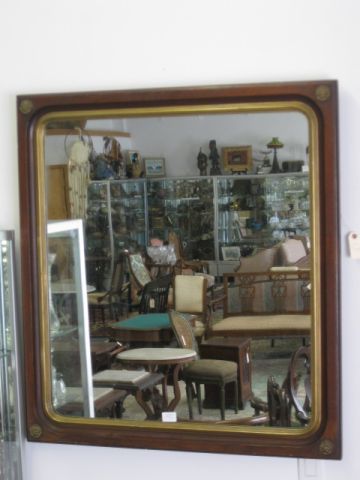 Victorian Eastlake Mirror 36 square.