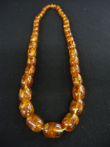 Amber Necklace 38 graduated beads