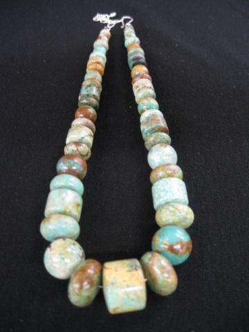 Indian Turquoise Necklace graduated 14a0ff