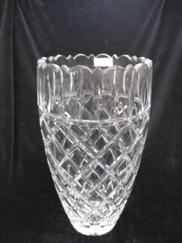 Galway Irish Cut Crystal Vase 10  14a118