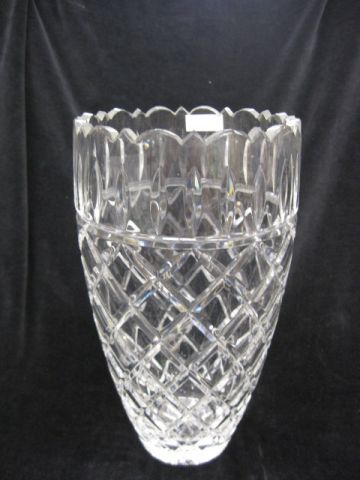 Galway Irish Cut Crystal Vase 10''