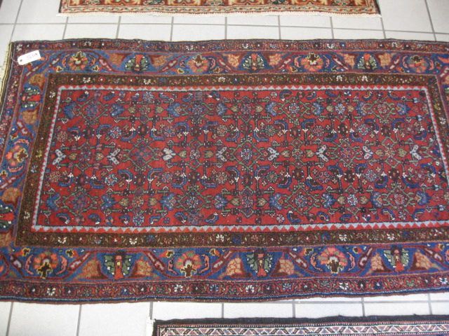 Hamadan Persian Handmade Rug semi antique 14a123