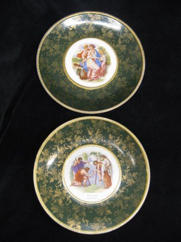 Pair of Victorian Porcelain Cabinet 14a130