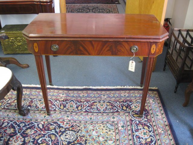 Mahogany Table flip top Pembrook style