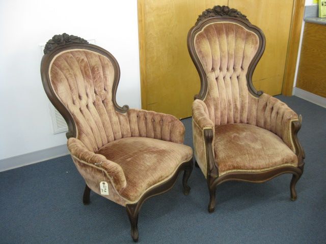 Pair of Victorian Parlor Chairs 14a172