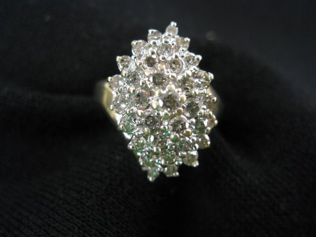 Diamond Ring waterfall style cluster 14a173