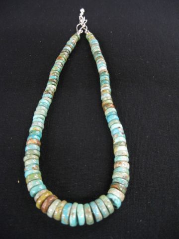 Indian Turquoise Necklace graduated 14a1a1