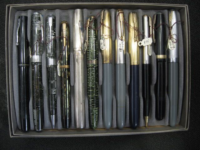 Tray of Old Fountain Pens and Pencils 14a1a8