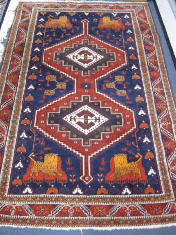 Hamadan Persian Handmade Rug geometric 14a1c1