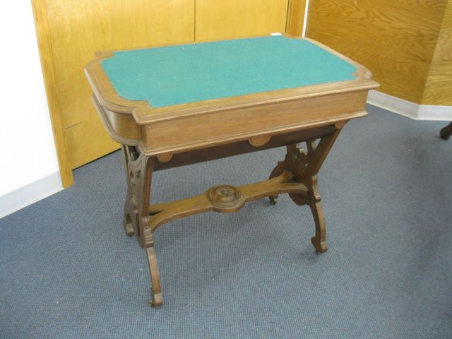 Victorian Sewing Table drawer over