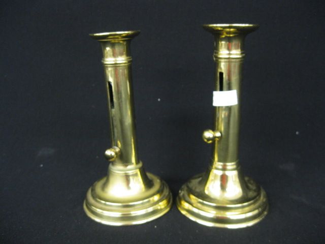 Pair of Victorian Brass Candlesticks 14a1cc