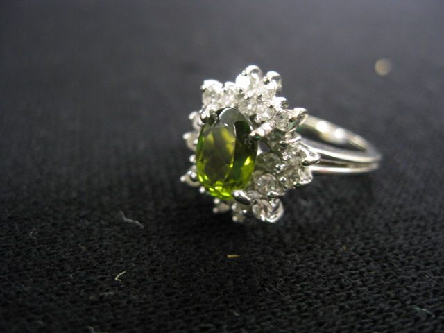 Tourmaline Diamond Ring fine 14a1e1