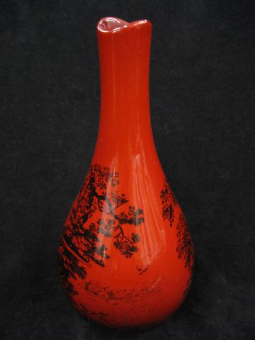 Royal Doulton Rouge Flambe Vase black