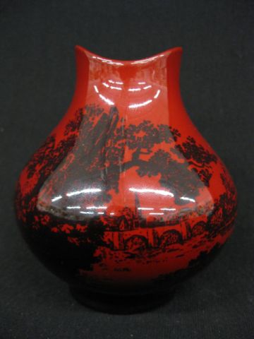 Royal Doulton Rouge Flambe Vase black