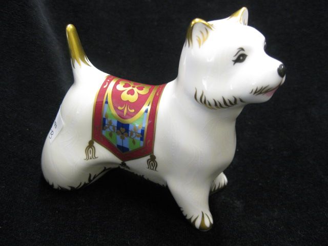 Royal Crown Derby Bone China Dog FigurineWest