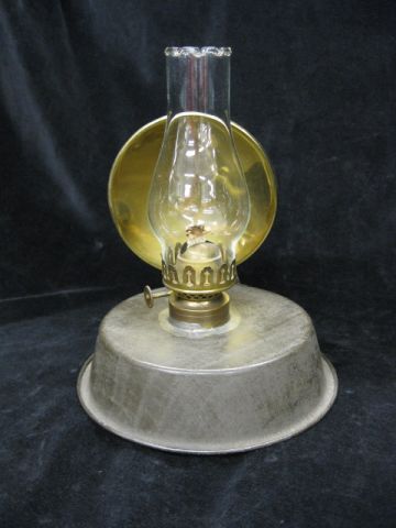 Victorian Metal Oil Lamp brass 14a22a