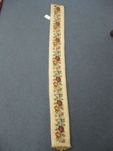 Needlepoint Bell Pull floral on