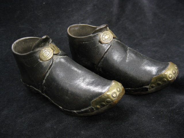 Pair of 19th Century Childs Dutch Shoes