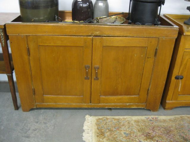 19th Century Dry Sink copper lined 14a235