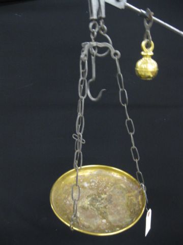 19th Century Hanging Scales brass 14a232