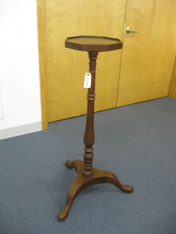Mahogany Plant Stand tri footed 14a242