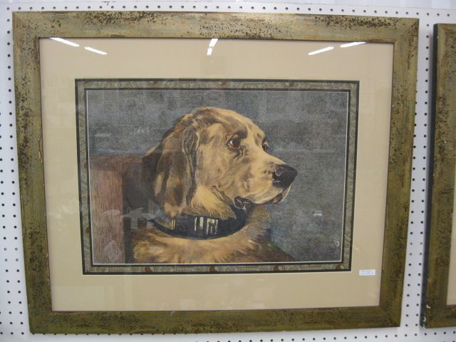 Lithograph of a Dog image area