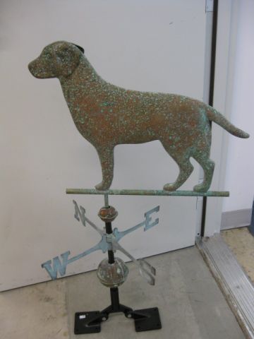 Copper Figural Dog Weathervane