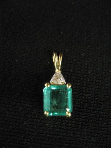 Emerald Diamond Pendant extremely 14a268