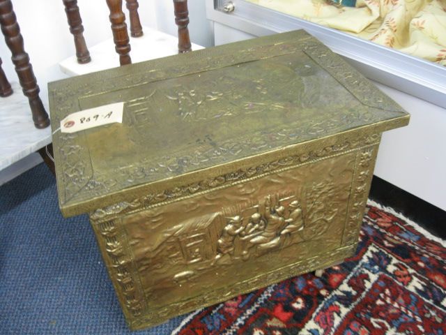 Victorian Kindling Box wood with