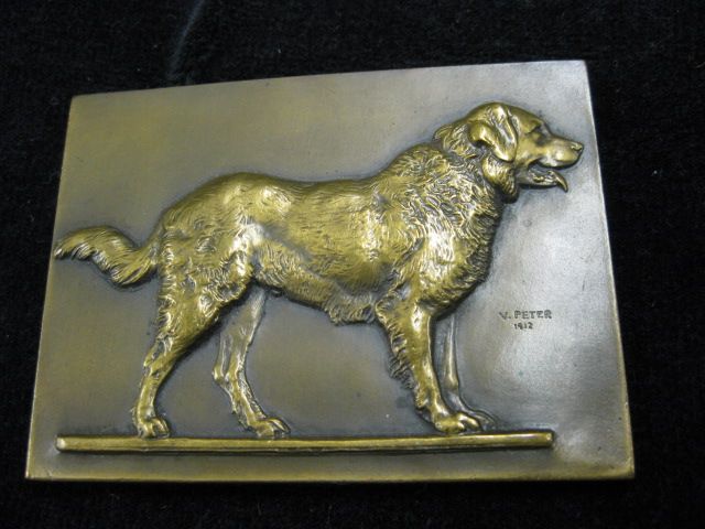 V. Peter Bronze Dog Medal St. Bernard