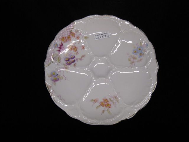 Victorian Porcelain Oyster Plate 14a287