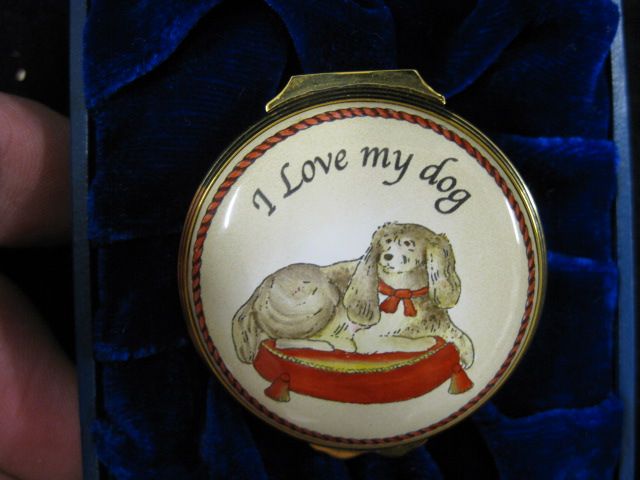 Halcyon Days Enamel Box I Love 14a281