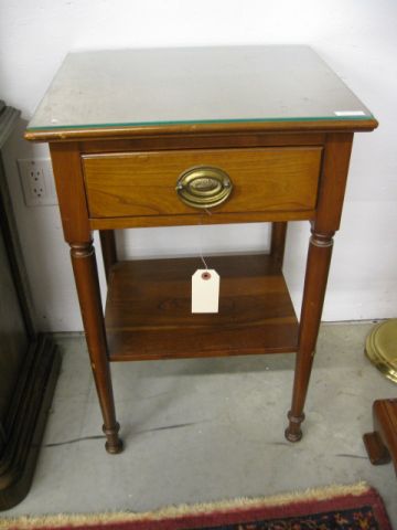 Stickley Cherry One Drawer Stand signed