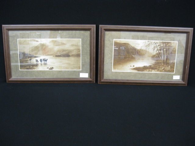 Pair of Scottish Prints loch scenes