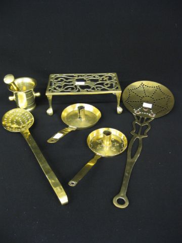6 pcs. Antique Brass;skimmers kettle
