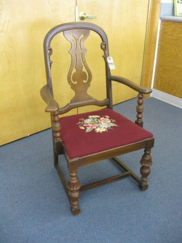 Antique Arm Chair birdseye maple back