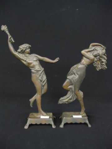 Pair of Bronzed Art Deco Statues 14a2d7