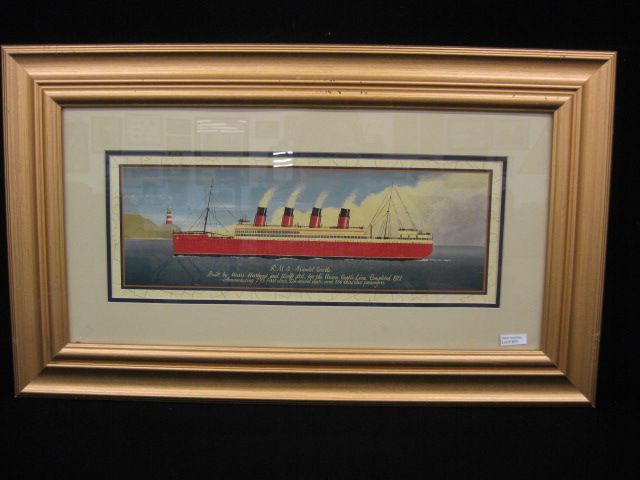 Print of Steam Ship R.M.S. Arundel