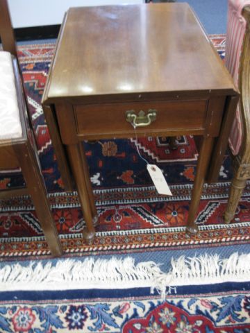 Biggs Mahogany Side Table drop-sides