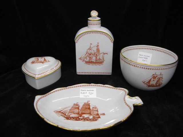 4 pcs. Copeland-Spode ''Tradewinds''