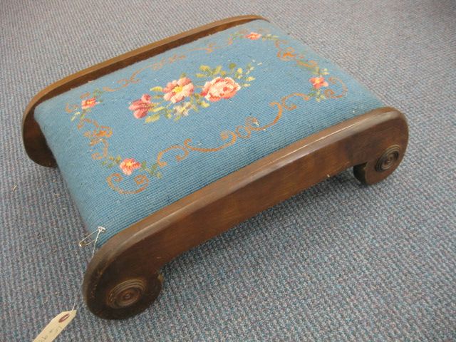 Needlepoint Footstool