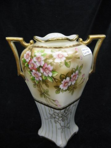 Nippon Handpainted Porcelain Vase