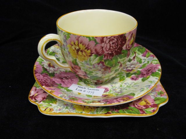 Crown Ducal Chintz China cup saucer 14a357