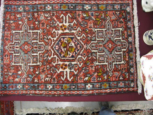 Heriz Persian Handmade Mat geometrics 14a355