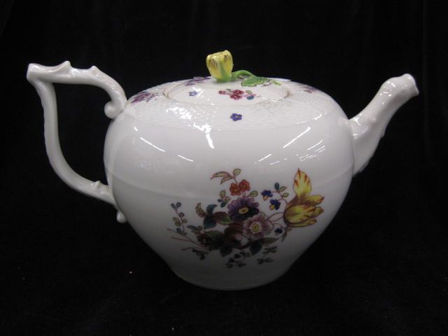 Herend Porcelain Teapot fine floral 14a374